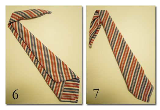 Как сложить салфетку в виде галстука