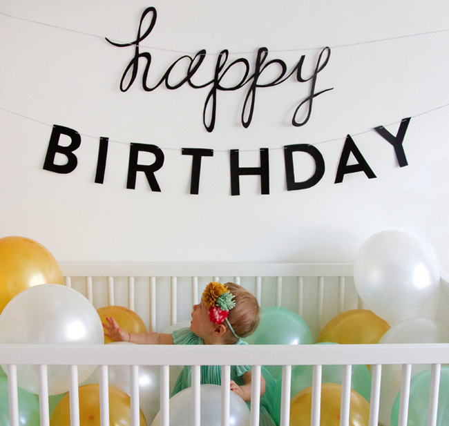 празднование первого дня рождения ребенка