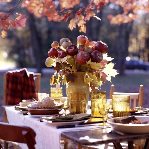 Осенний декор стола